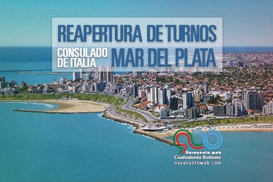 Reapertura de turnos en Consulado Italiano de Mar del Plata para ciudadanía italiana por sangre