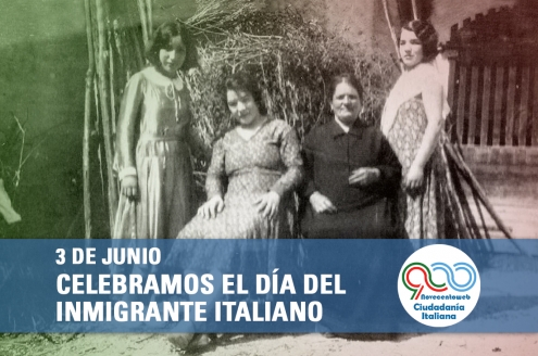¡A pura sangre tana! 3 de junio. Día del inmigrante italiano